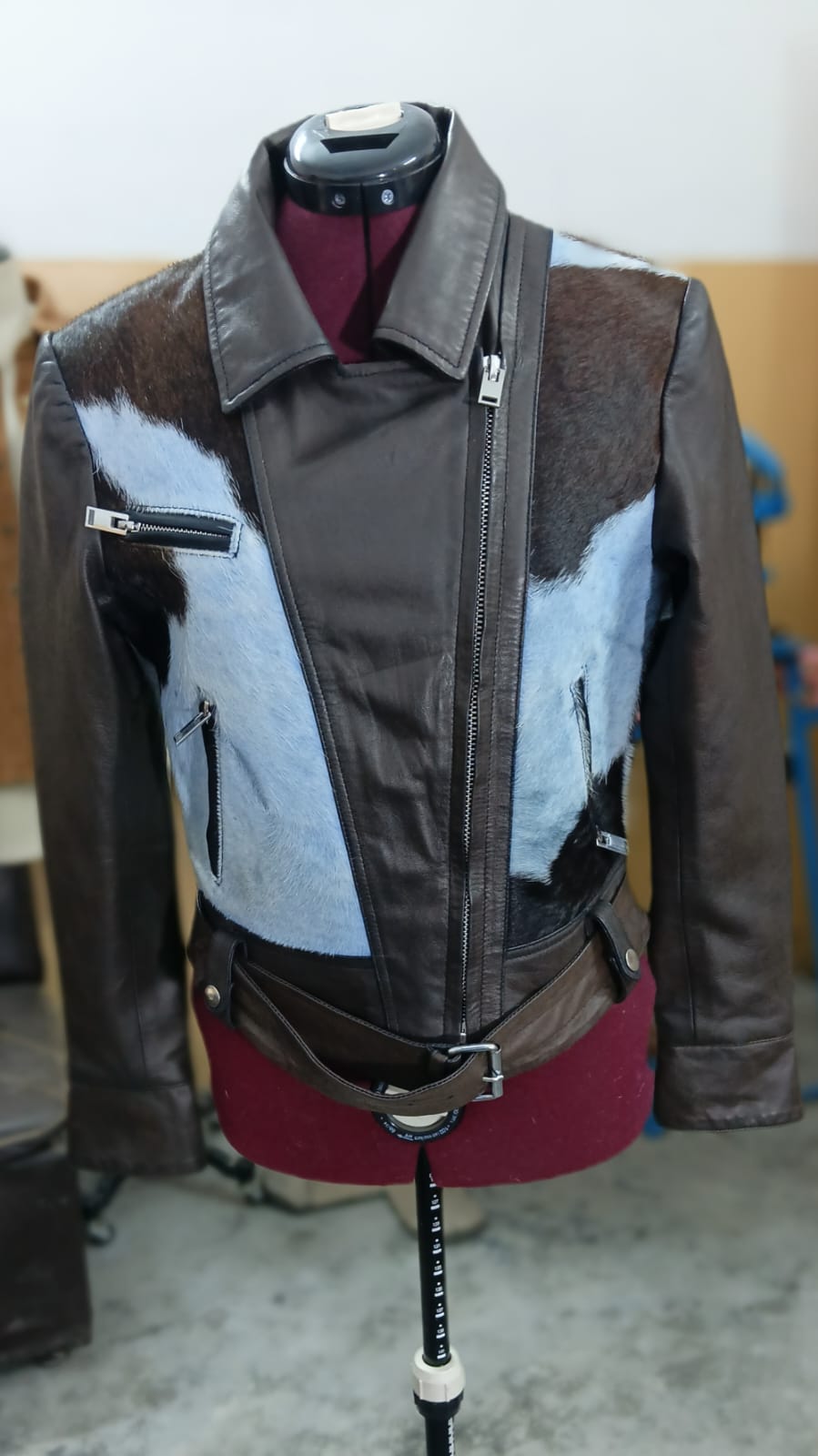 Premium hairon-learther jacket
